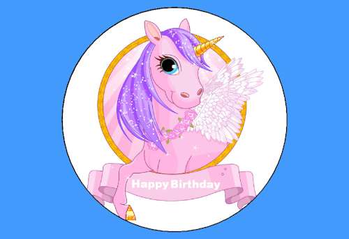 Pegasus Edible Icing Image